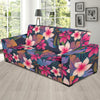 Hawaiian Floral Tropical Flower Hibiscus Palm Leaves Pattern Print Sofa Covers-grizzshop