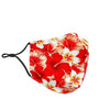 Hawaiian Floral Tropical Flower Red Hibiscus Pattern Print Face Mask-grizzshop