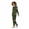 Hawaiian Flower And Tropical Leaf Print Pattern Women's Pajamas-grizzshop