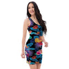 Hawaiian Fruit Tropical Print Bodycon Dress-grizzshop