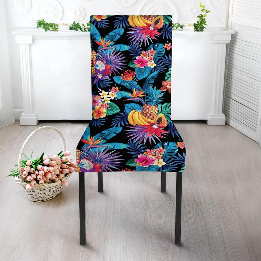 Hawaiian Fruit Tropical Print Chair Cover-grizzshop