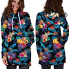 Hawaiian Fruit Tropical Print Hoodie Dress-grizzshop