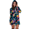 Hawaiian Fruit Tropical Print Hoodie Dress-grizzshop