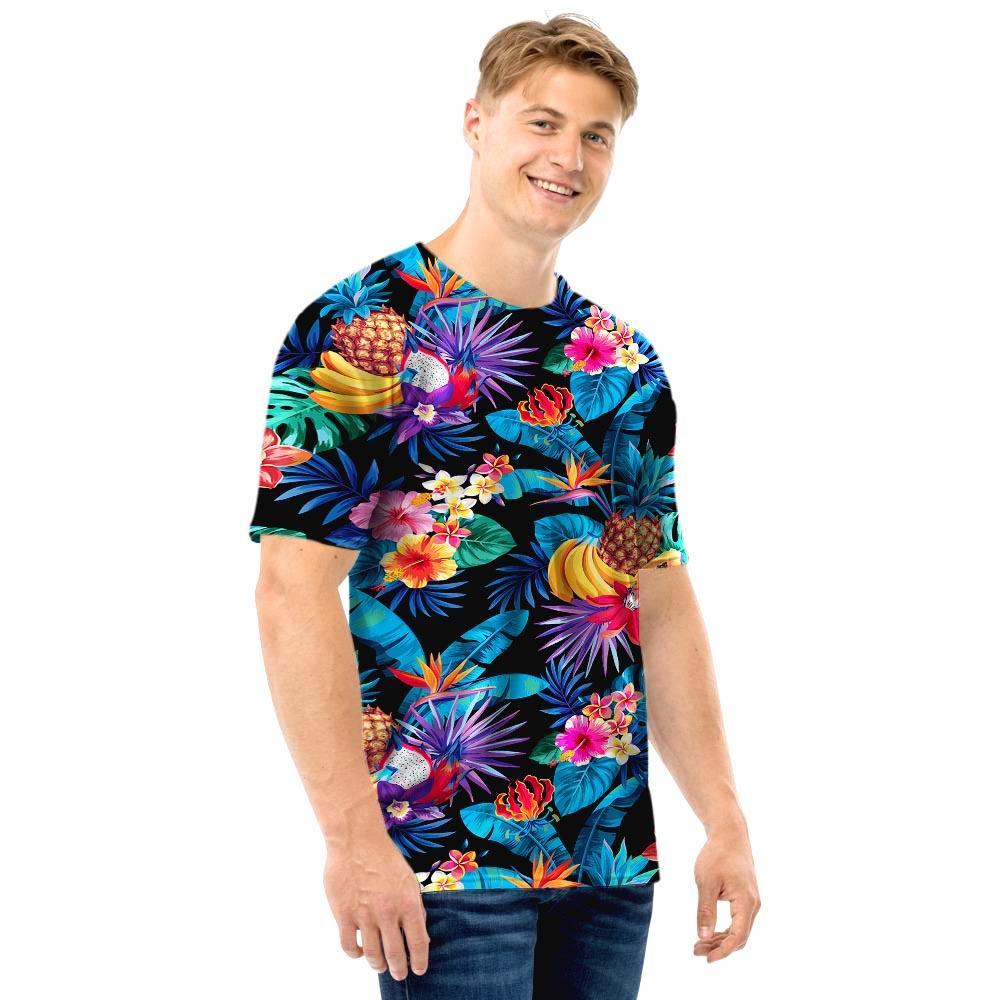 Hawaiian Fruit Tropical Print Men T Shirt-grizzshop