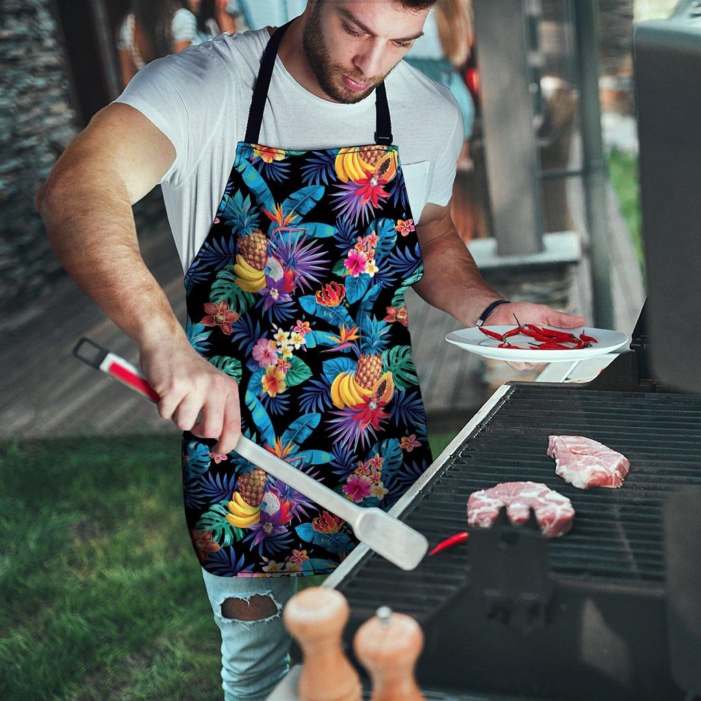 Hawaiian Fruit Tropical Print Men's Apron-grizzshop