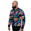 Hawaiian Fruit Tropical Print Men's Bomber Jacket-grizzshop