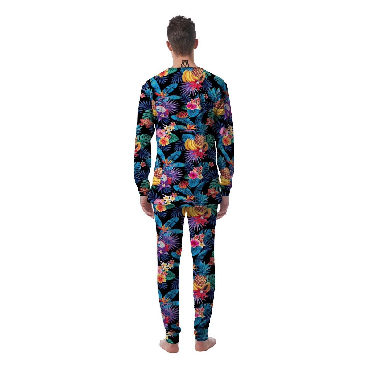 Hawaiian Fruit Tropical Print Men's Pajamas-grizzshop