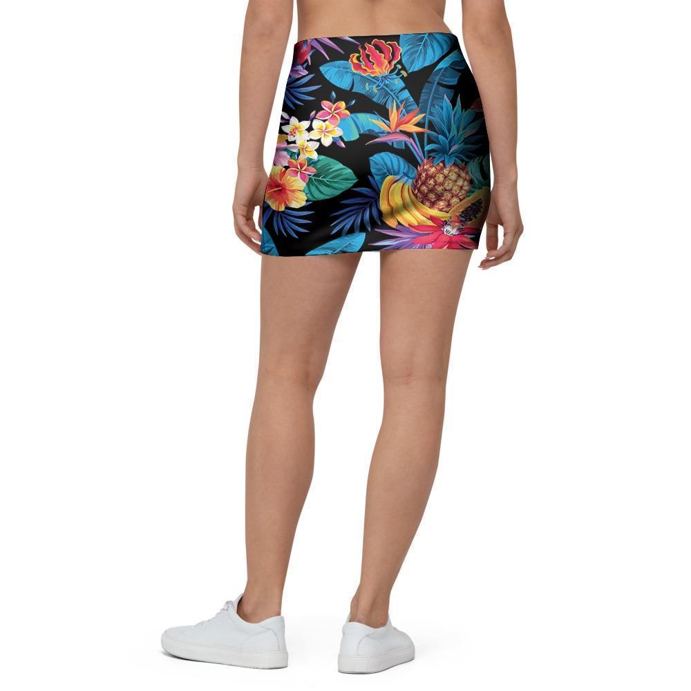 Hawaiian Fruit Tropical Print Mini Skirt-grizzshop