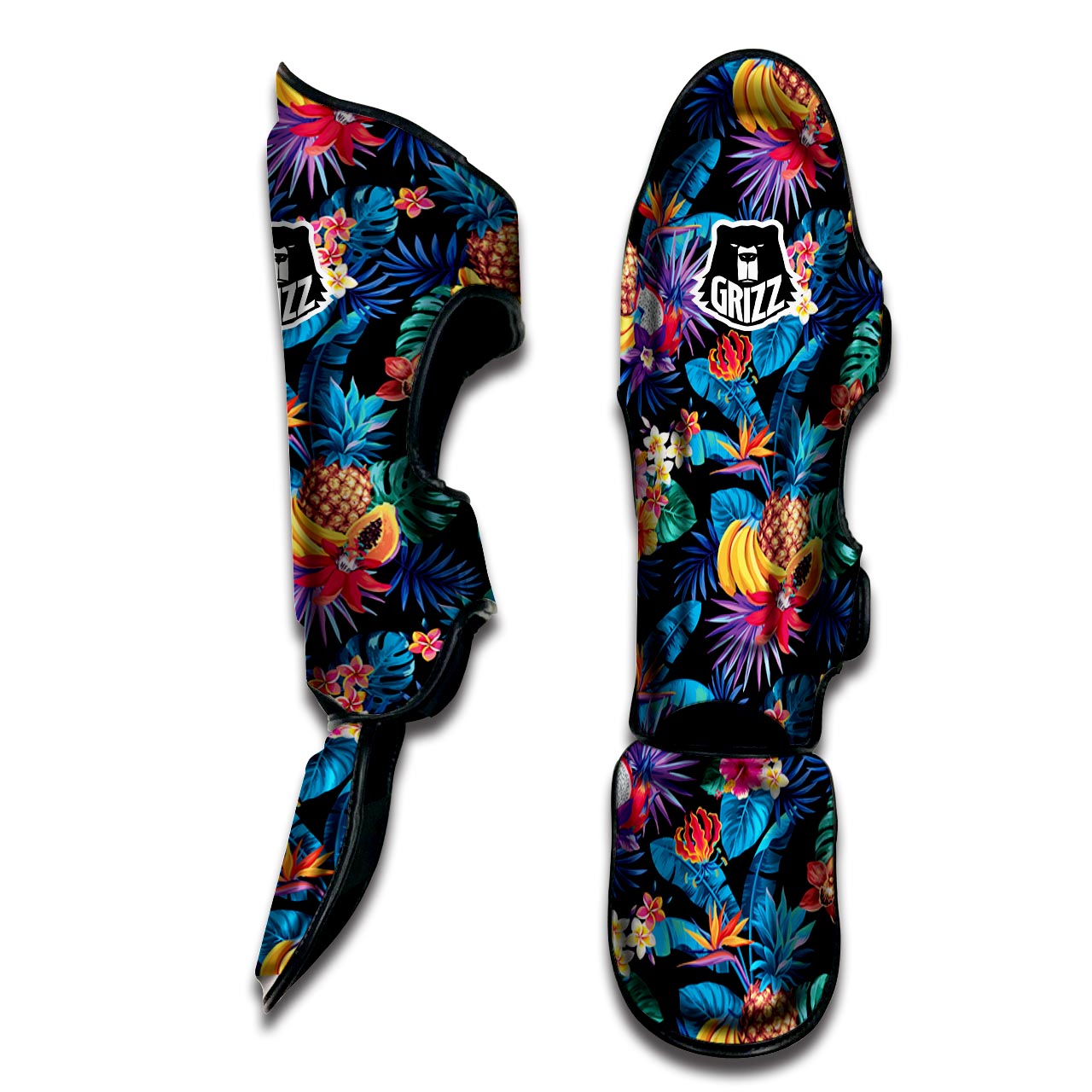 Hawaiian Fruit Tropical Print Muay Thai Shin Guard-grizzshop