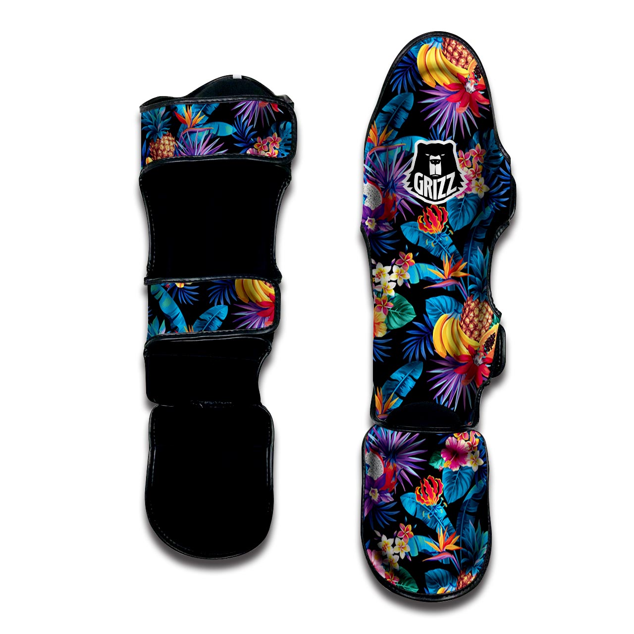 Hawaiian Fruit Tropical Print Muay Thai Shin Guard-grizzshop