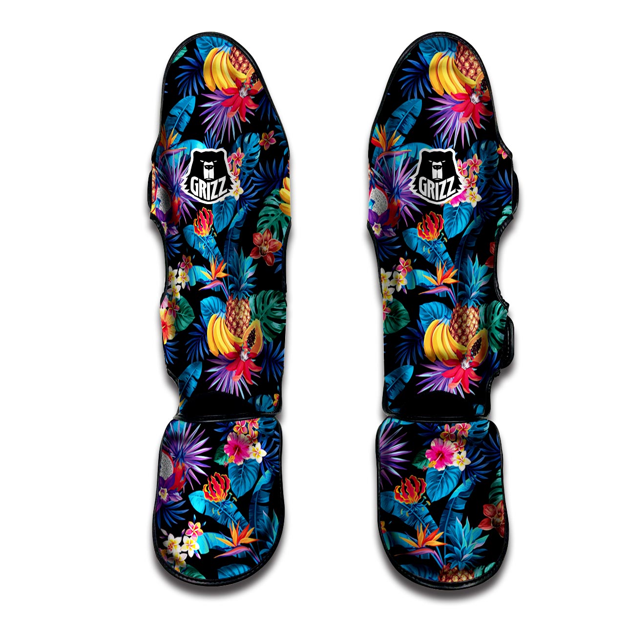 Hawaiian Fruit Tropical Print Muay Thai Shin Guard-grizzshop