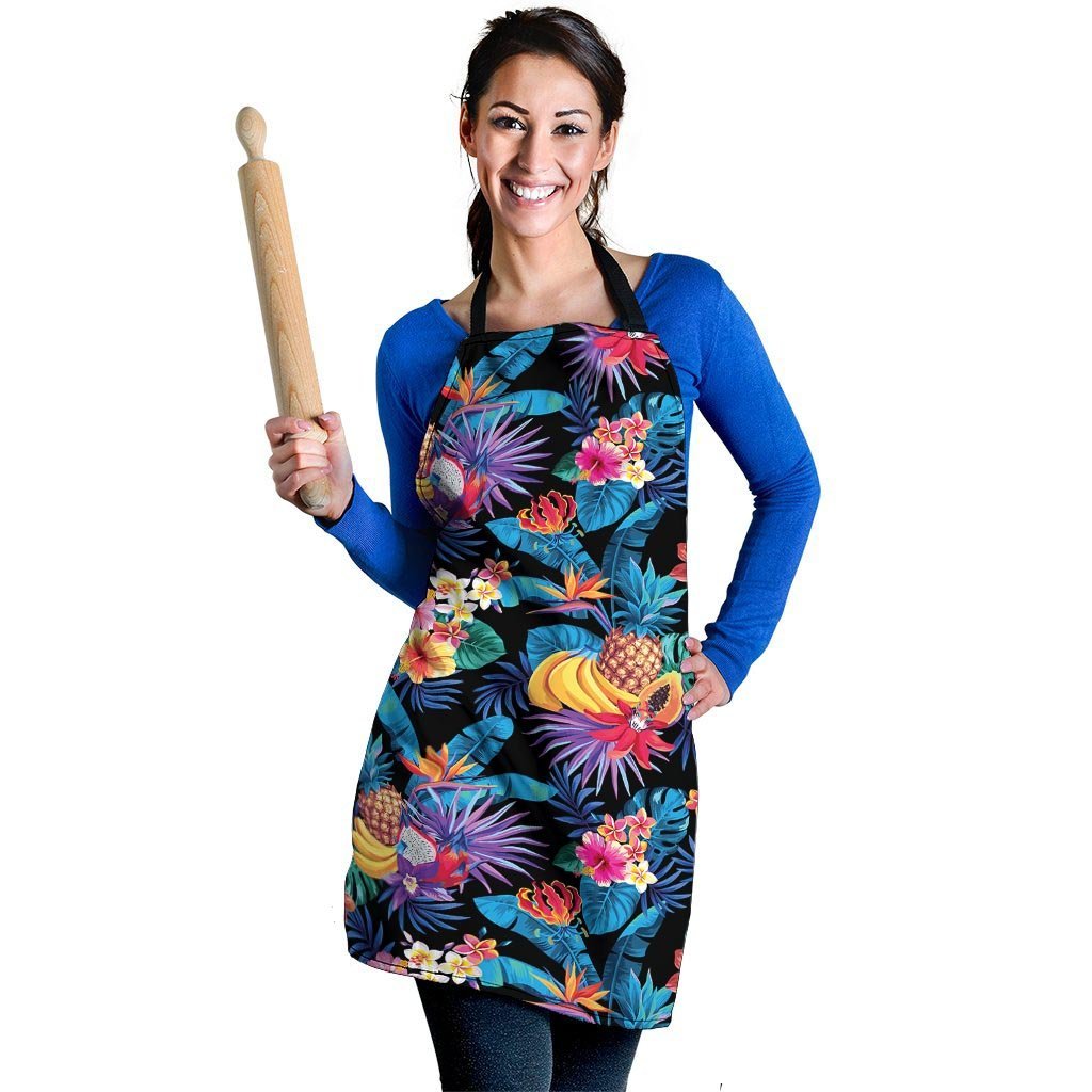 Hawaiian Fruit Tropical Print Women's Apron-grizzshop