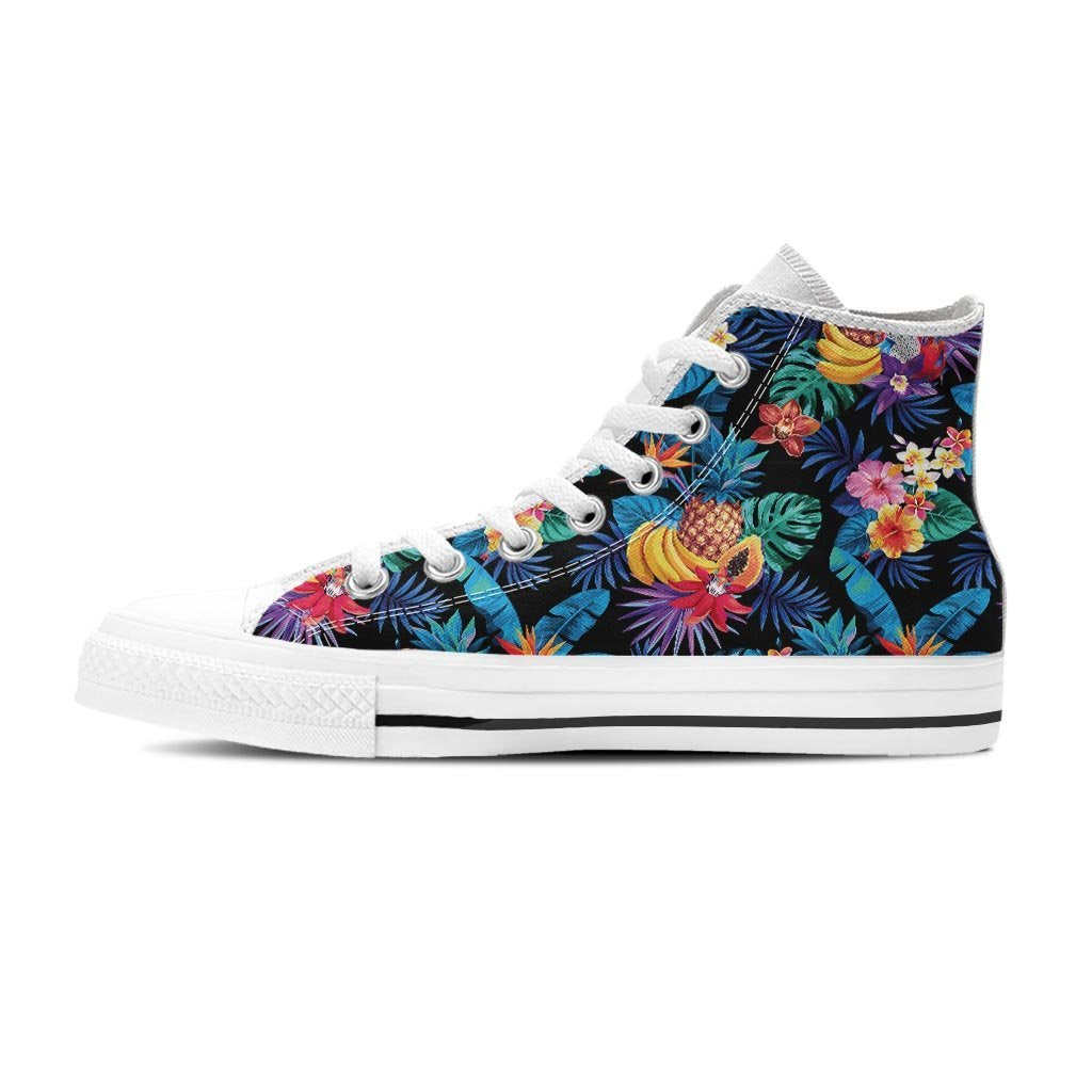 Hawaiian Fruit Tropical Print Women's High Top Shoes-grizzshop