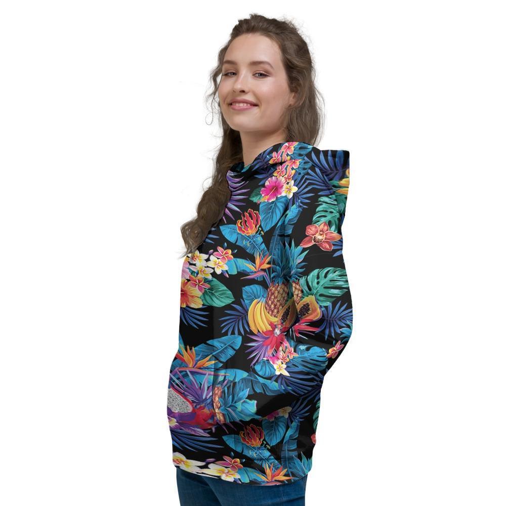 Hawaiian Fruit Tropical Print Women's Hoodie-grizzshop