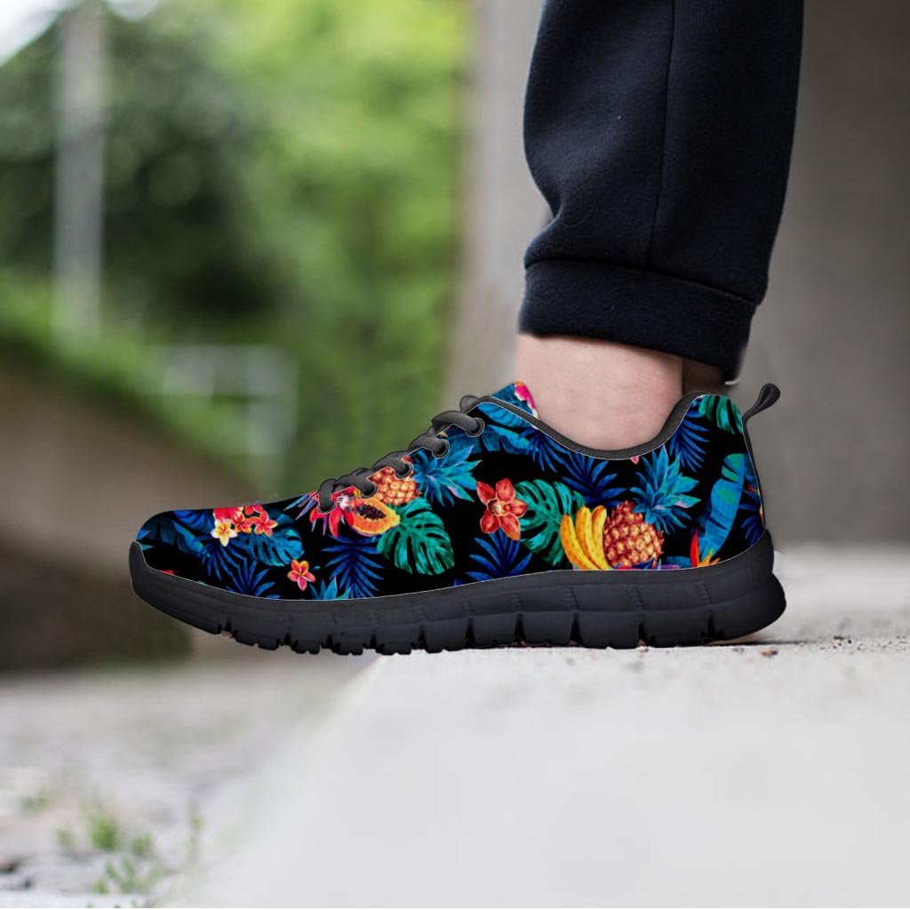 Hawaiian Fruit Tropical Print Women's Sneakers-grizzshop