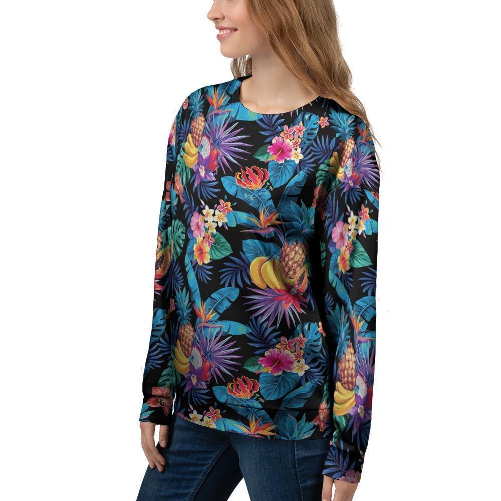 Hawaiian Fruit Tropical Print Women's Sweatshirt-grizzshop