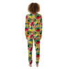 Hawaiian Fruits And Palm Tropical Print Pattern Women's Pajamas-grizzshop