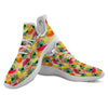 Hawaiian Fruits Pink Print Pattern White Athletic Shoes-grizzshop