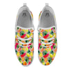 Hawaiian Fruits Pink Print Pattern White Athletic Shoes-grizzshop