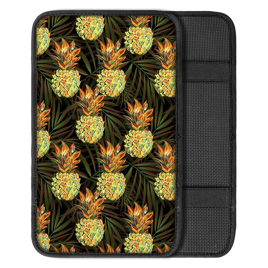 Hawaiian Golden Pineapple Edm Print Car Console Cover-grizzshop