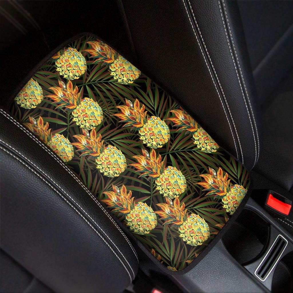 Hawaiian Golden Pineapple Edm Print Car Console Cover-grizzshop