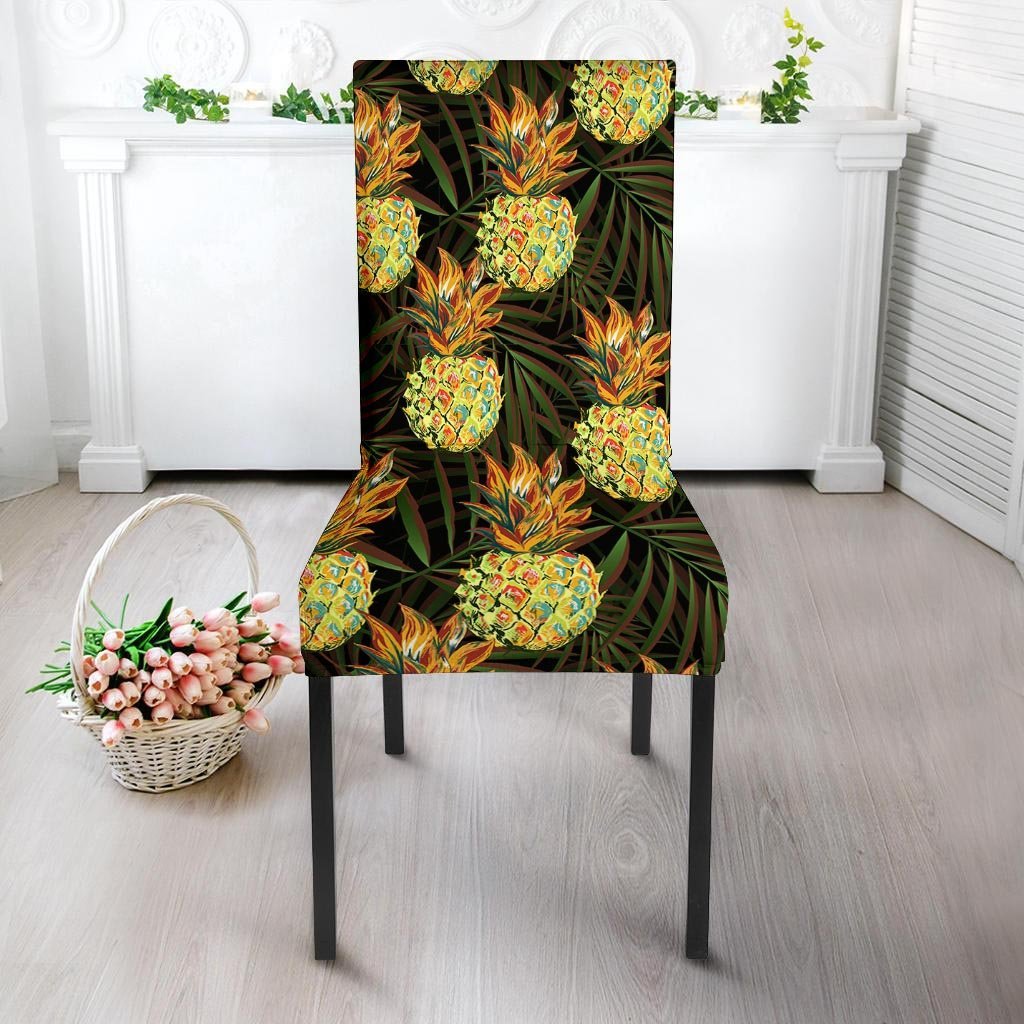 Hawaiian Golden Pineapple Edm Print Chair Cover-grizzshop