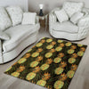 Hawaiian Golden Pineapple Edm Print Floor Mat-grizzshop