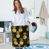 Hawaiian Golden Pineapple Edm Print Laundry Basket-grizzshop