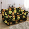 Hawaiian Golden Pineapple Edm Print Loveseat Cover-grizzshop