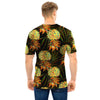 Hawaiian Golden Pineapple Edm Print Men T Shirt-grizzshop