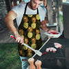 Hawaiian Golden Pineapple Edm Print Men's Apron-grizzshop