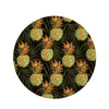 Hawaiian Golden Pineapple Edm Print Round Rug-grizzshop