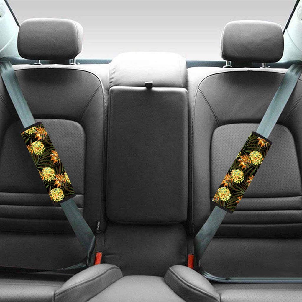 Hawaiian Golden Pineapple Edm Print Seat Belt Cover-grizzshop