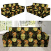 Hawaiian Golden Pineapple Edm Print Sofa Cover-grizzshop