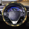 Hawaiian Golden Pineapple Edm Print Steering Wheel Cover-grizzshop