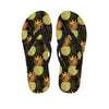 Hawaiian Golden Pineapple Edm Print Women's Flip Flops-grizzshop