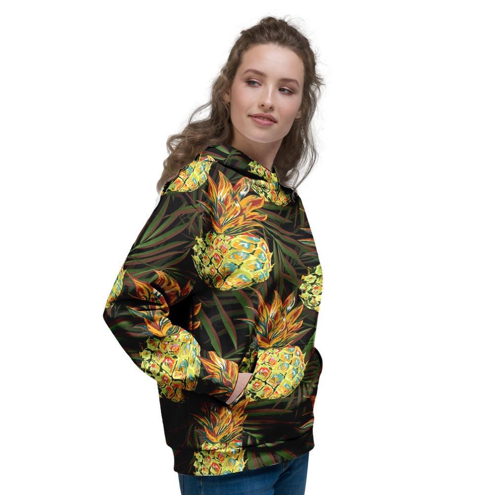 Hawaiian Golden Pineapple Edm Print Women's Hoodie-grizzshop