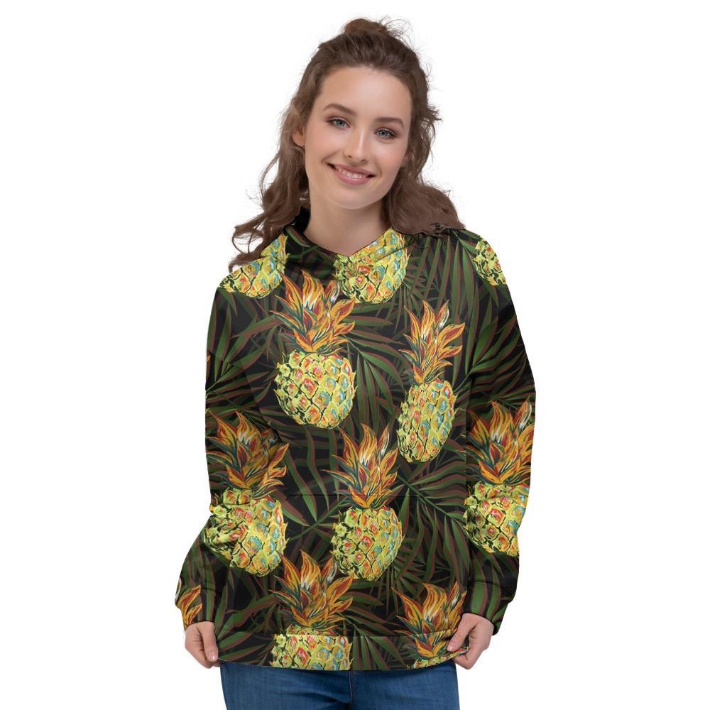 Hawaiian Golden Pineapple Edm Print Women's Hoodie-grizzshop