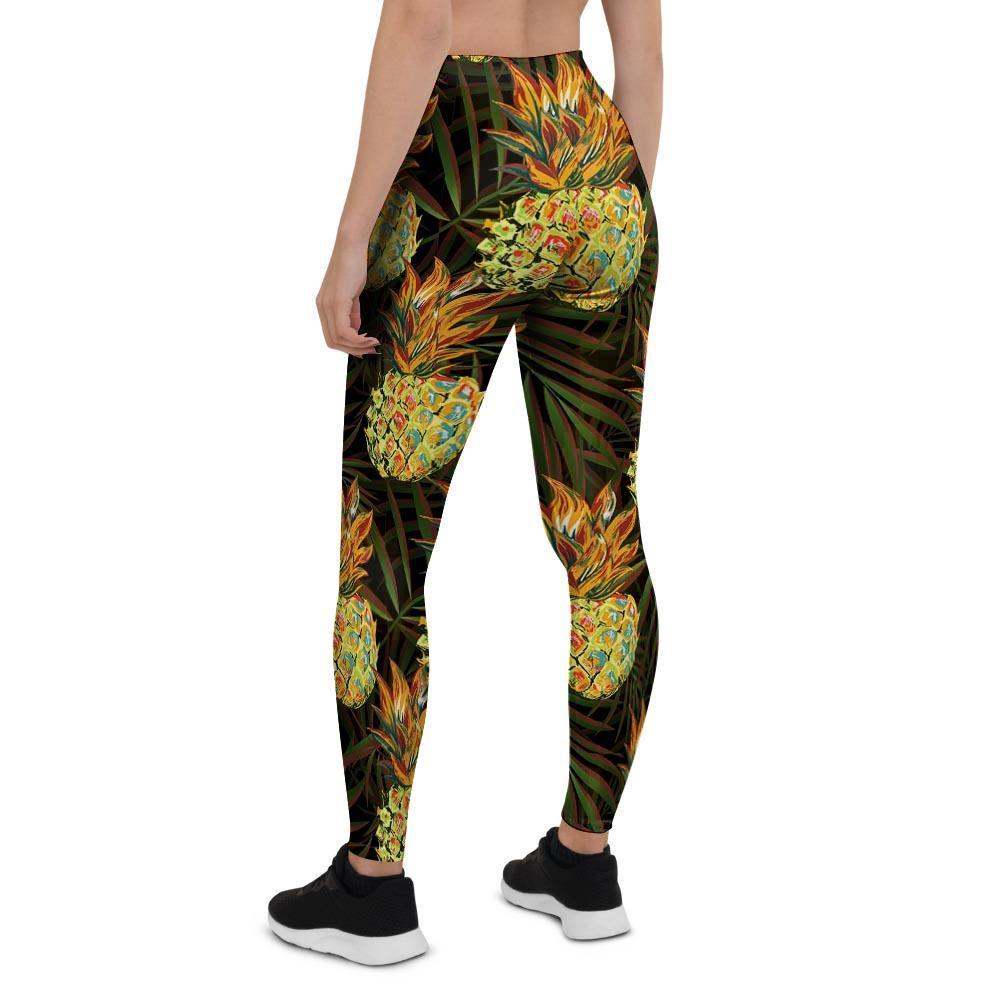 Hawaiian Golden Pineapple Edm Print Women's Leggings-grizzshop