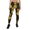 Hawaiian Golden Pineapple Edm Print Women's Leggings-grizzshop