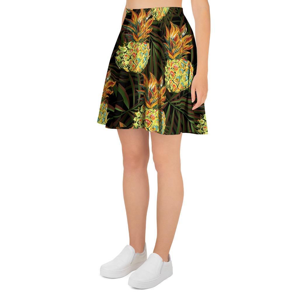 Hawaiian Golden Pineapple Edm Print Women's Skirt-grizzshop