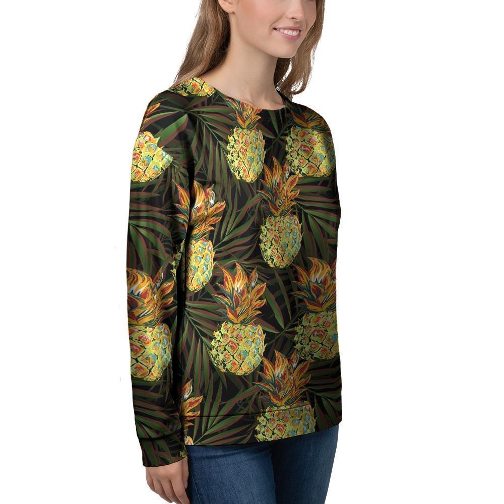 Hawaiian Golden Pineapple Edm Print Women's Sweatshirt-grizzshop