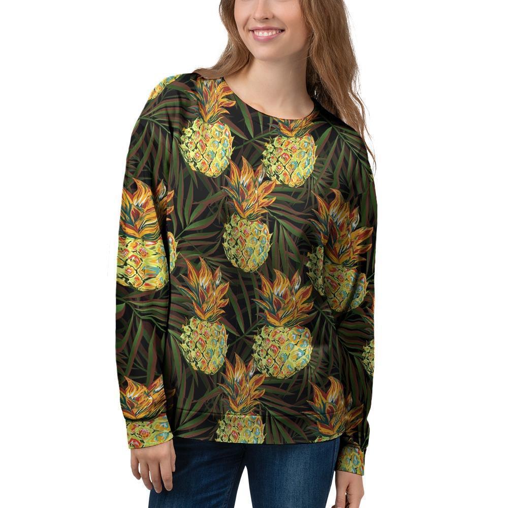 Hawaiian Golden Pineapple Edm Print Women's Sweatshirt-grizzshop