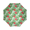 Hawaiian Hibiscus Floral Tropical Flower Palm Leaves Pattern Print Foldable Umbrella-grizzshop