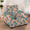 Hawaiian Neon Pineapple Print Armchair Cover-grizzshop