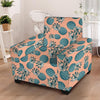 Hawaiian Neon Pineapple Print Armchair Cover-grizzshop