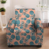 Hawaiian Neon Pineapple Print Armchair Cover-grizzshop