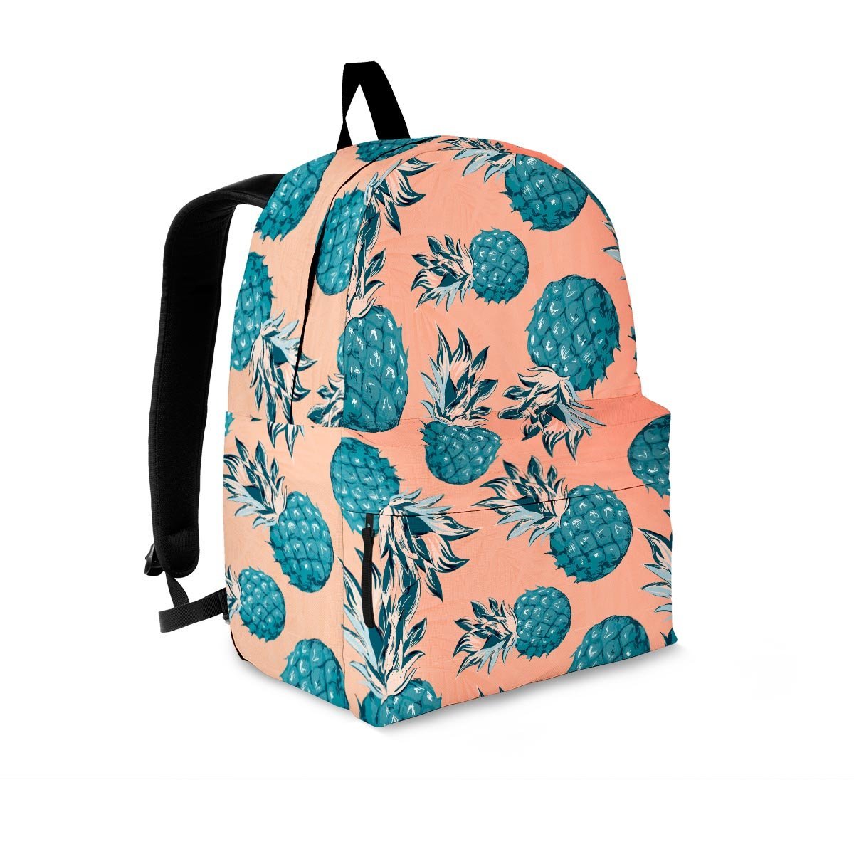 Hawaiian Neon Pineapple Print Backpack-grizzshop