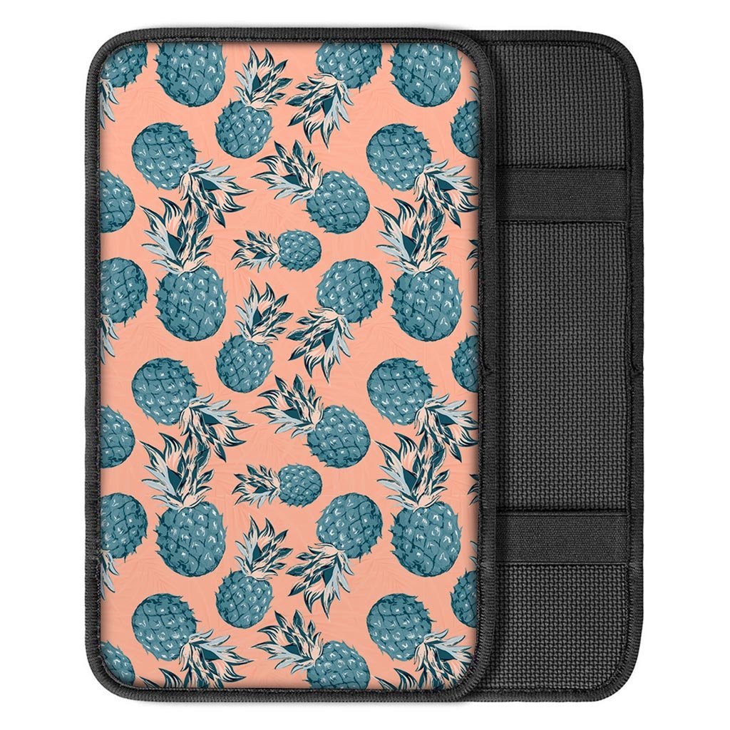 Hawaiian Neon Pineapple Print Car Console Cover-grizzshop