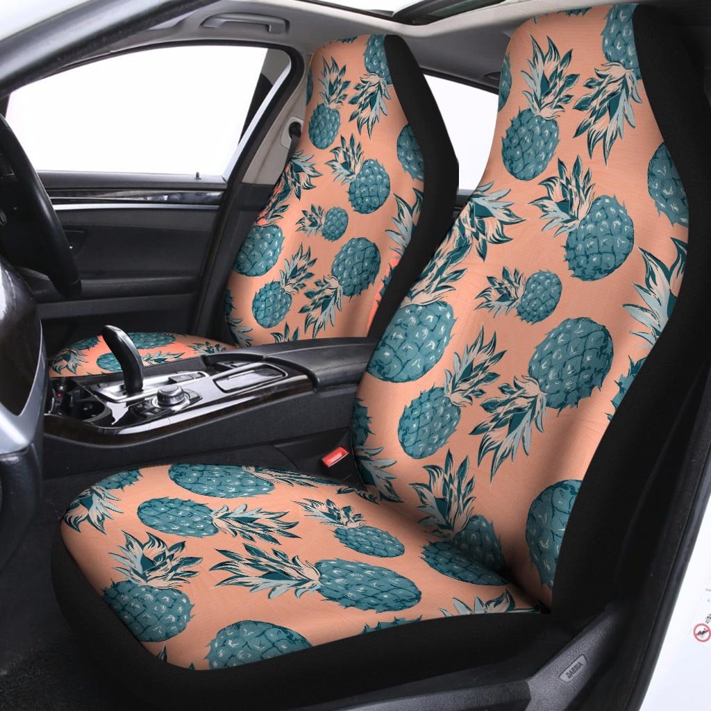 Hawaiian Neon Pineapple Print Car Seat Covers-grizzshop